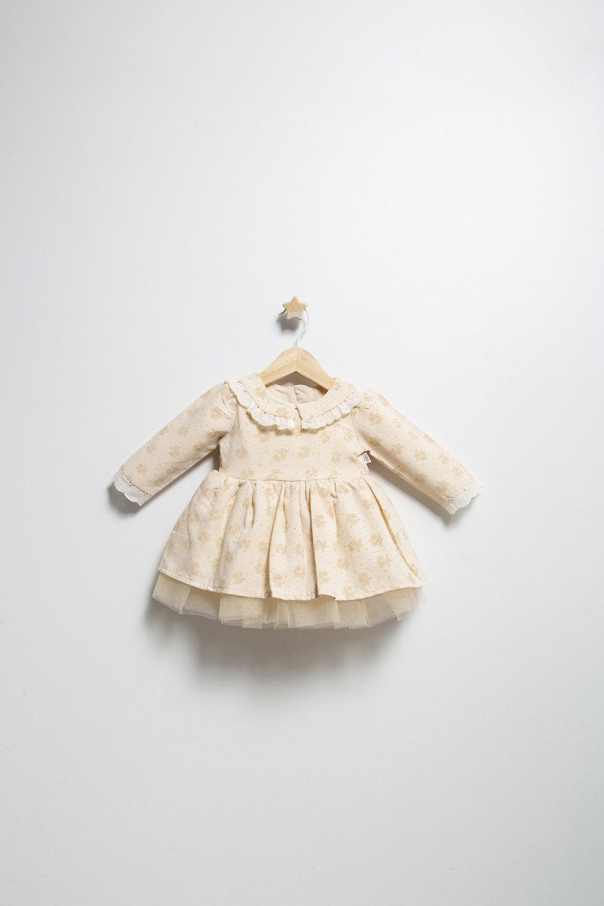 Rochita eleganta pentru fetite Elbise, Tongs baby, cu tulle si volane