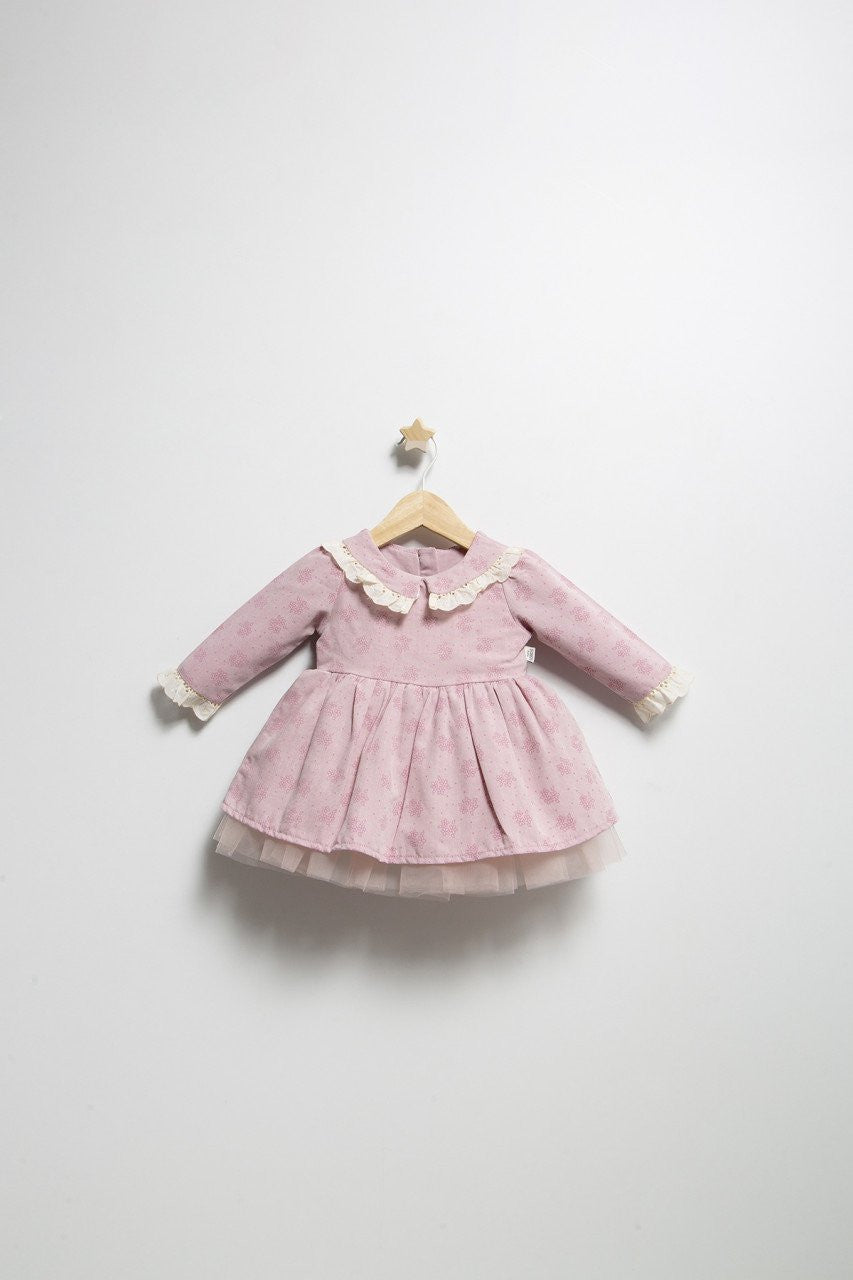 Rochita eleganta pentru fetite Elbise, Tongs baby, cu tulle si volane