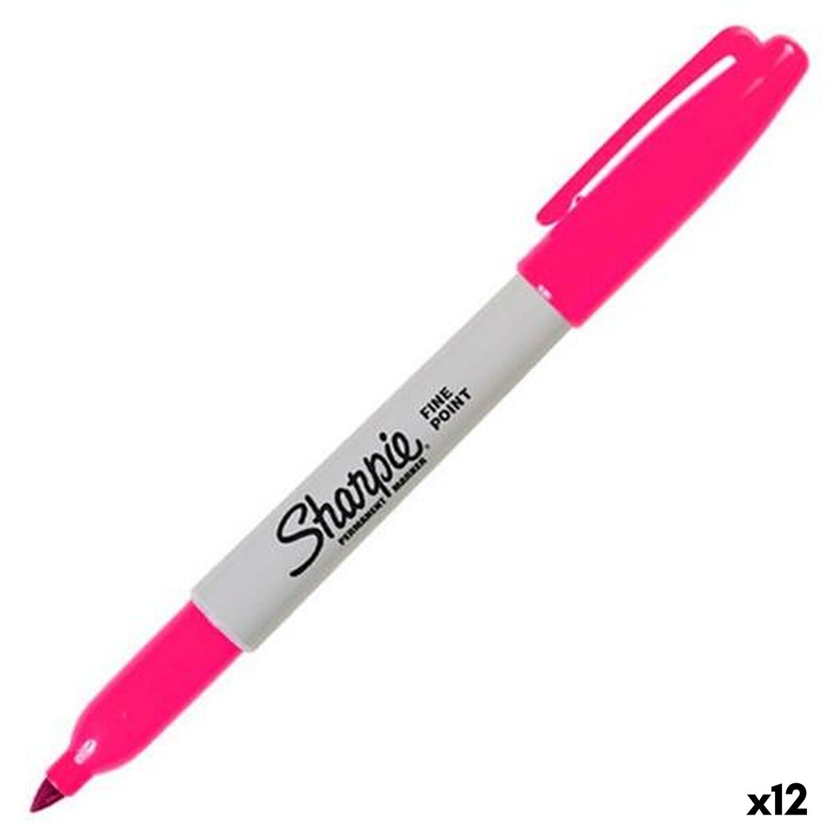 Marker permanent Sharpie Magenta 1,4 mm (12 Unități) - Birou și papetărie, Pixuri, creioane și articole de scris