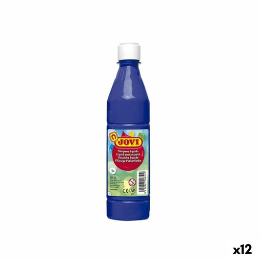 Tempera Jovi Albastru închis 500 ml (12 Unități) - Birou și papetărie, Arte și Meserii