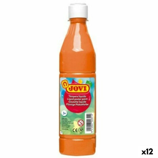 Tempera Jovi Portocaliu 500 ml (12 Unități) - Birou și papetărie, Arte și Meserii