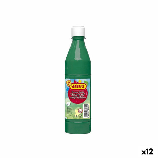 Tempera Jovi Verde inchis 500 ml (12 Unități) - Birou și papetărie, Arte și Meserii