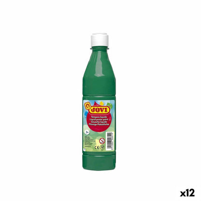 Tempera Jovi Verde inchis 500 ml (12 Unități) - Birou și papetărie, Arte și Meserii