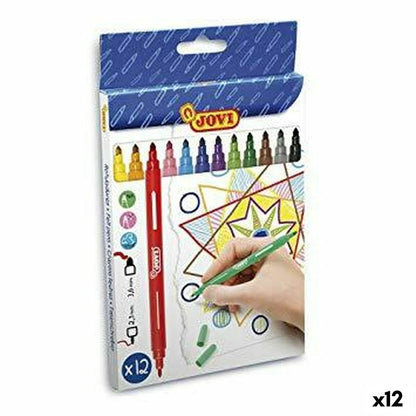 Set de Carioci Jovi Multicolor 12 Piese (12 Unități) - Birou și papetărie, Pixuri, creioane și articole de scris