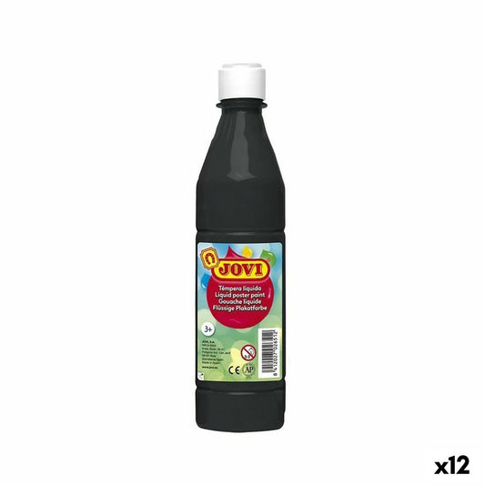 Tempera Jovi Negru 500 ml (12 Unități) - Birou și papetărie, Arte și Meserii