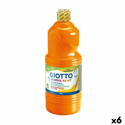 Tempera Giotto Portocaliu 1 L (6 Unități) - Birou și papetărie, Arte și Meserii