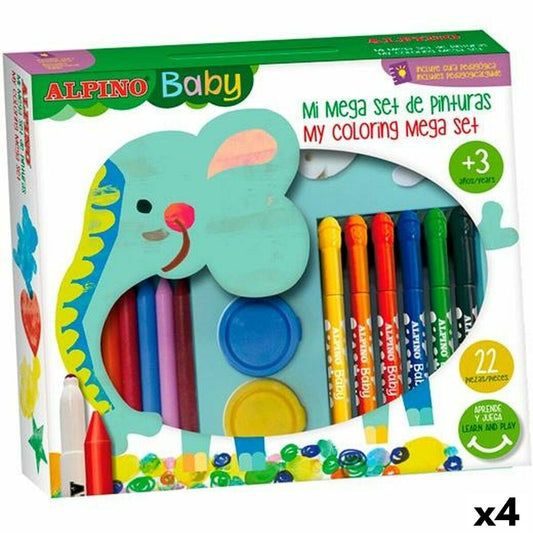 Set de pictură Alpino Baby Multicolor 36 Piese (4 Unități) - Birou și papetărie, Arte și Meserii