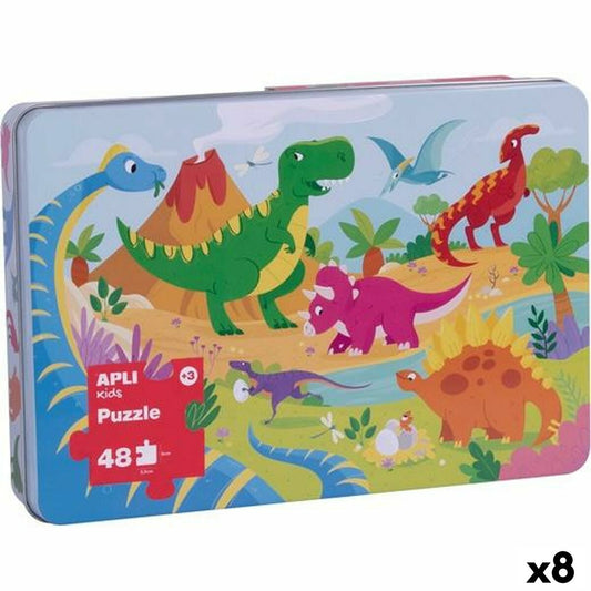 Puzzle Apli 48 x 32 cm Dinozauri 48 Piese (8 Unități) - Jucarii si jocuri, Puzzle-uri și puzzle-uri