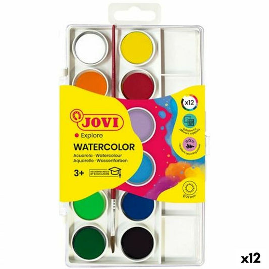 Acuarele Jovi Multicolor (12 Unități) - Birou și papetărie, Arte și Meserii