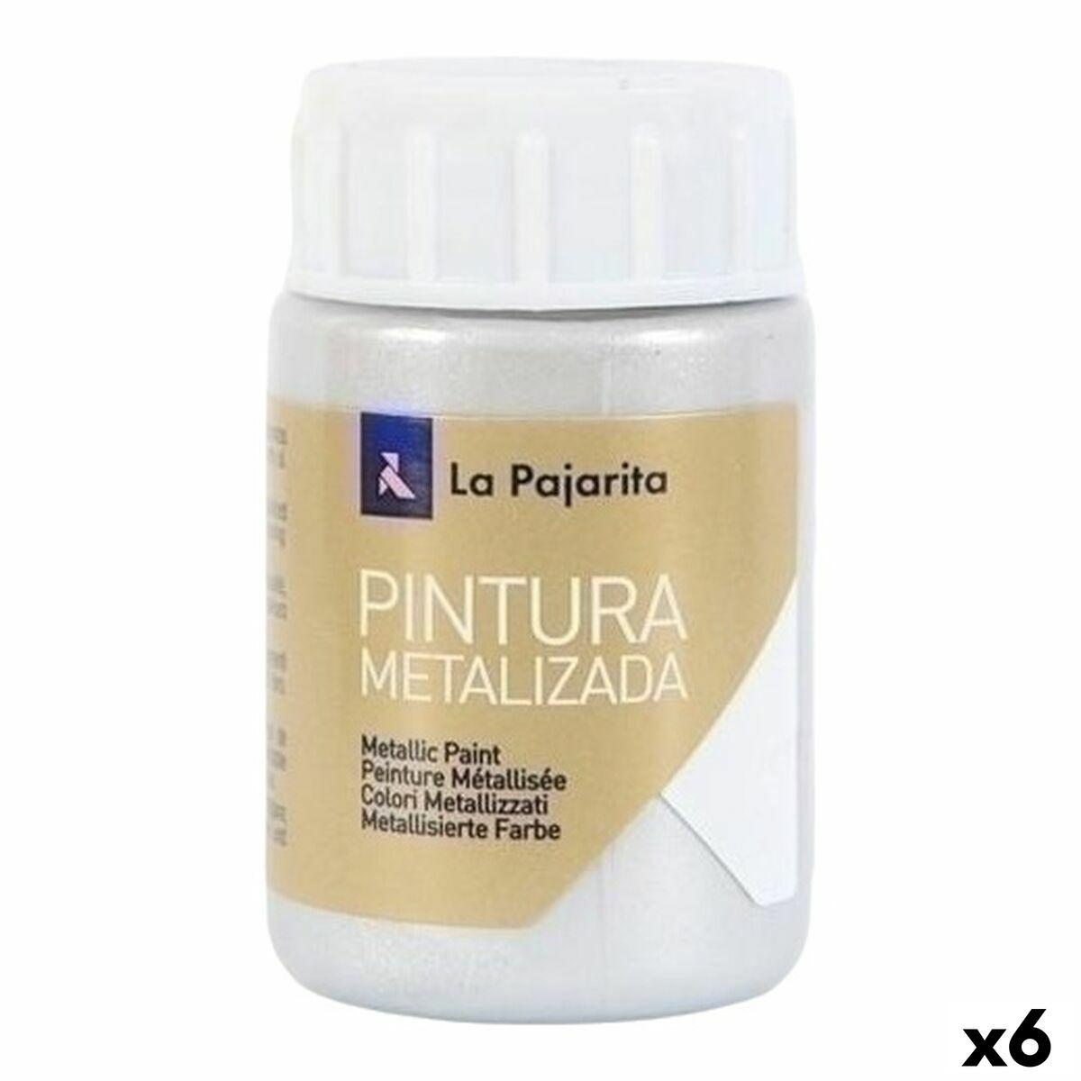 Tablou La Pajarita Argintiu 35 ml (6 Unități) - Birou și papetărie, Arte și Meserii