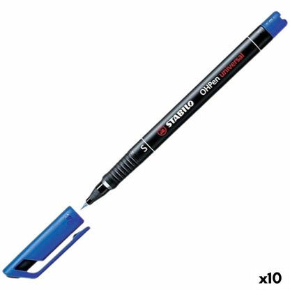 Carioci Stabilo OHPEN UNIVERSAL Albastru (10 Unități) - Birou și papetărie, Pixuri, creioane și articole de scris