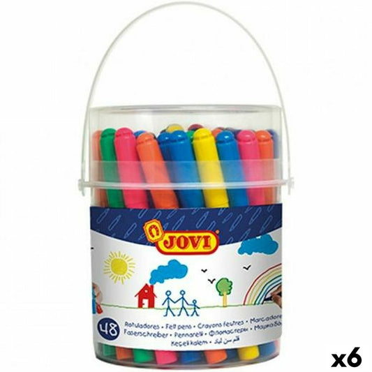 Set de Carioci Jovi Multicolor 48 Piese (6 Unități) - Birou și papetărie, Pixuri, creioane și articole de scris