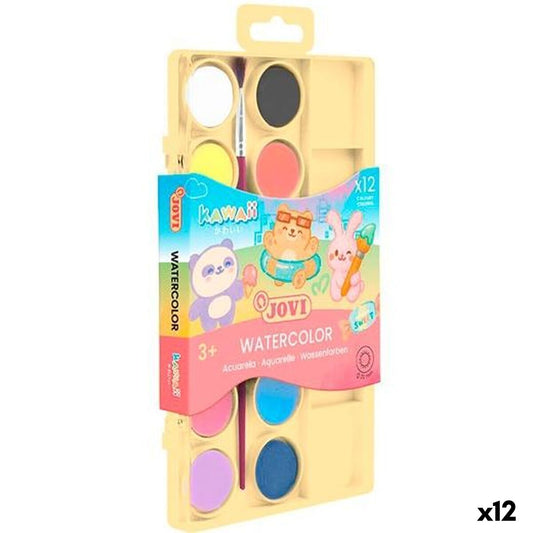 Tempera Jovi Multicolor (12 Unități) - Birou și papetărie, Arte și Meserii