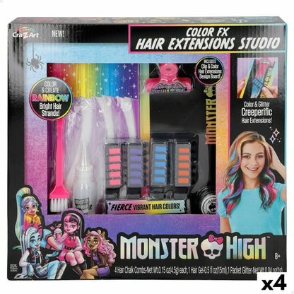 Set Coafor Monster High Extensii pentru Păr (4 Unități) - Jucarii si jocuri, Costume și accesorii