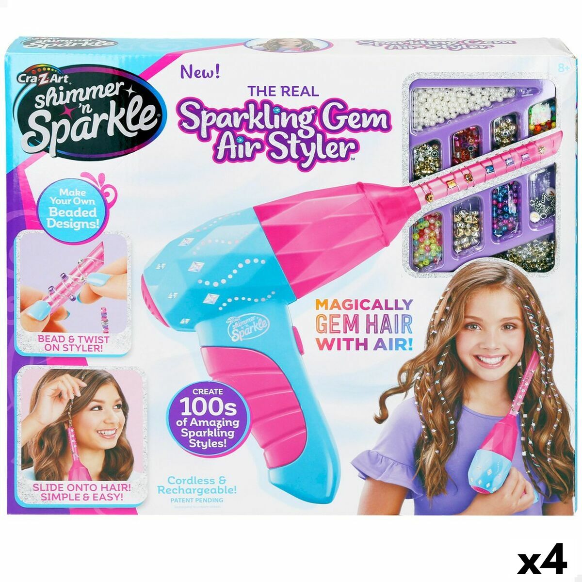 Kit de Bijuterii fantezie Cra-Z-Art 37 x 17 x 6 cm (4 Unități) - Jucarii si jocuri, Activități creative