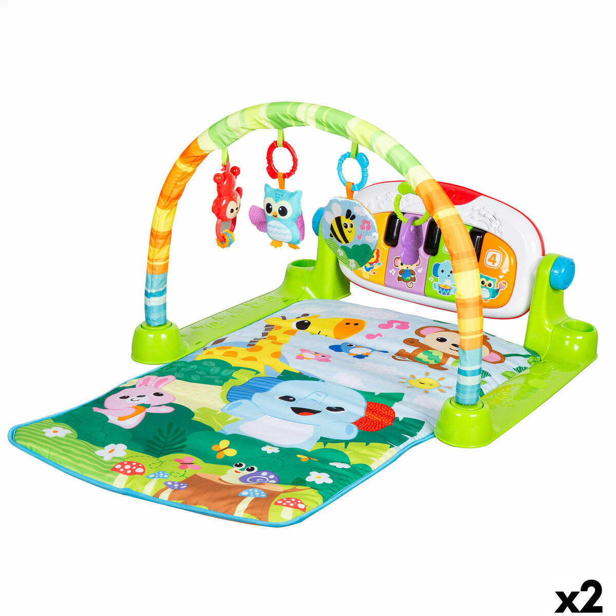 Saltea de joacă Winfun Pânză Plastic 63 x 43 x 91 cm (2 Unități) - Bebelus, Activitate și divertisment