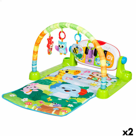 Saltea de joacă Winfun Pânză Plastic 63 x 43 x 91 cm (2 Unități) - Bebelus, Activitate și divertisment