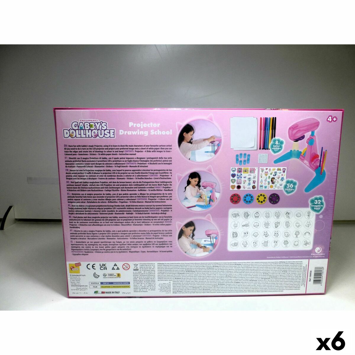 Set pentru desen Gabby's Dollhouse (6 Unități) - Birou și papetărie, Arte și Meserii