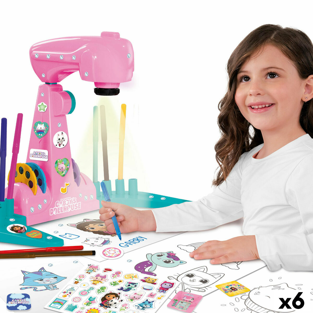 Set pentru desen Gabby's Dollhouse (6 Unități) - Birou și papetărie, Arte și Meserii
