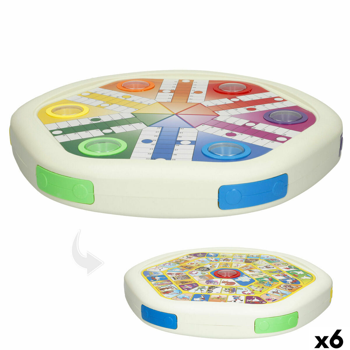 Parchis și Jocul Gâștelor Automat Colorbaby (6 Unități) - Jucarii si jocuri, Jocuri și accesorii