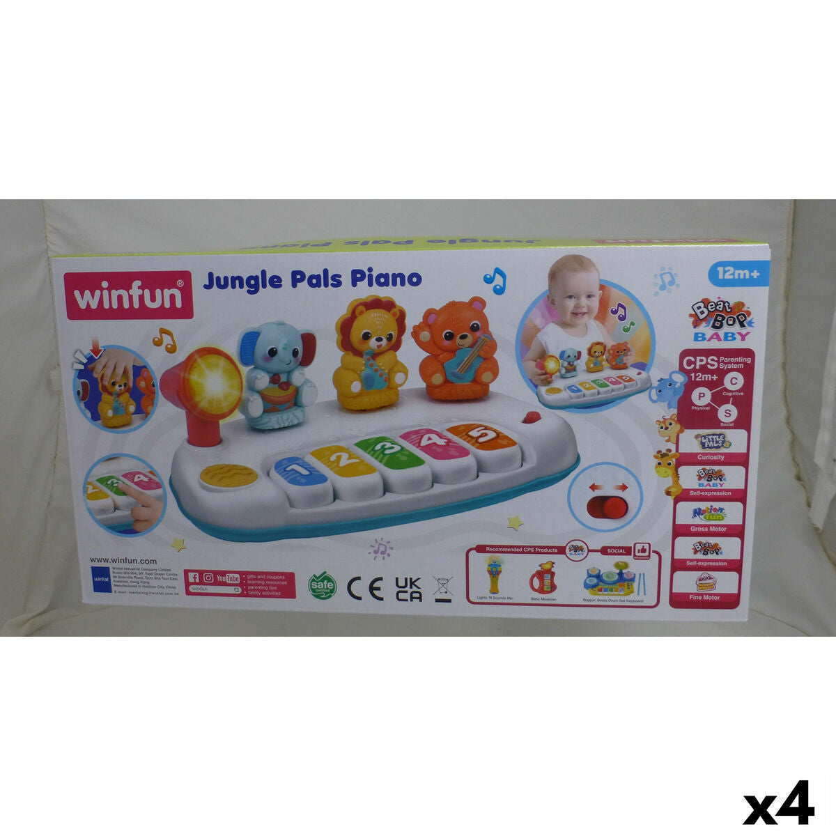 Pian jucărie Winfun 26 x 11 x 15 cm (4 Unități) - Jucarii si jocuri, Instrumente muzicale pentru copii