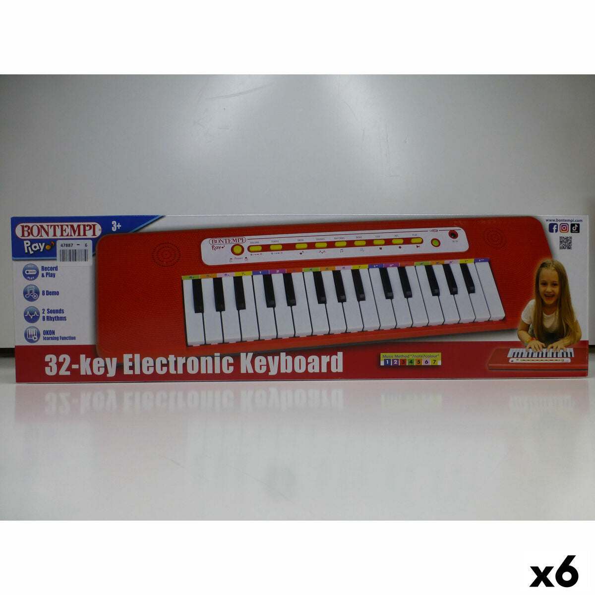 Tastatură Bontempi 47 x 3,5 x 13 cm (6 Unități) - Jucarii si jocuri, Instrumente muzicale pentru copii