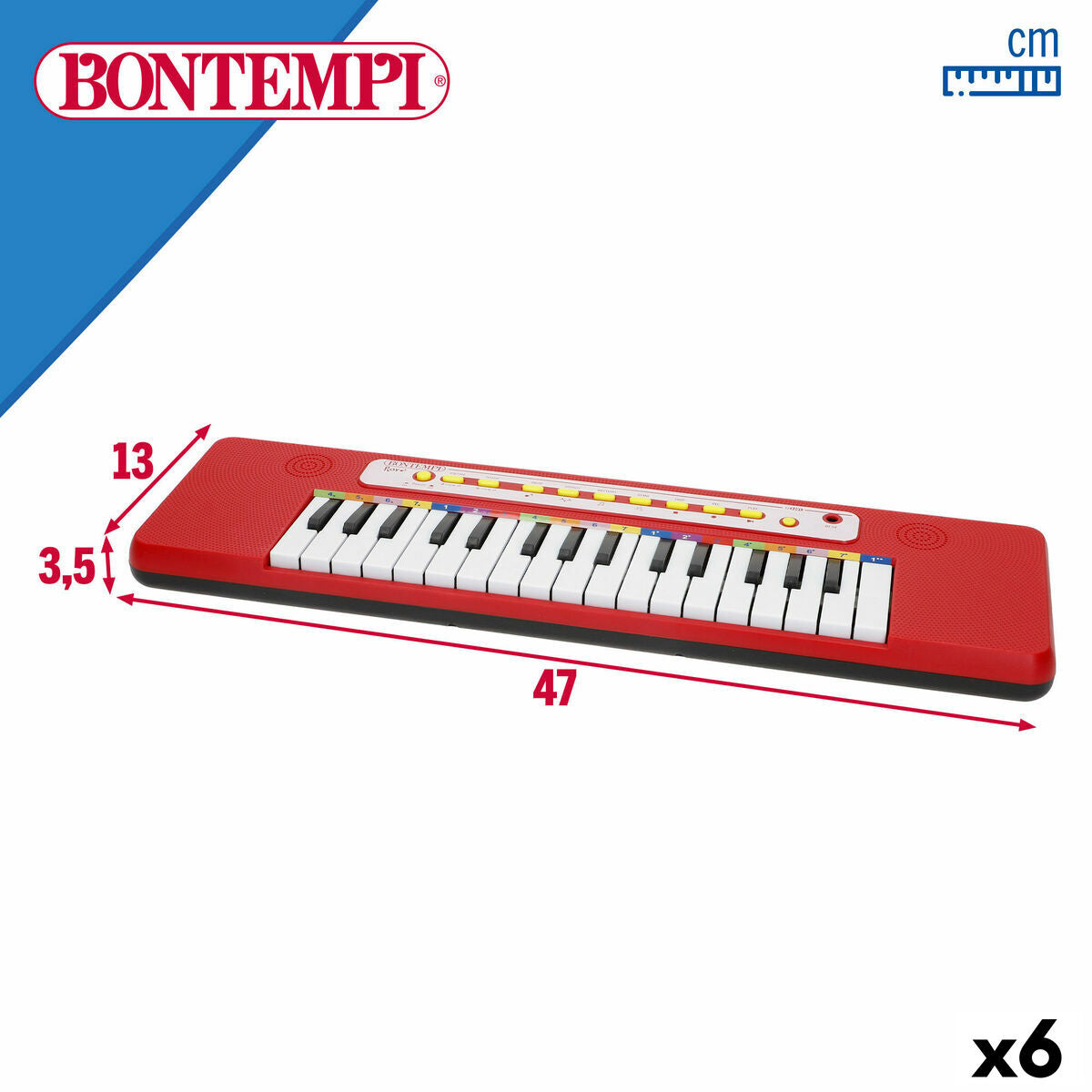 Tastatură Bontempi 47 x 3,5 x 13 cm (6 Unități) - Jucarii si jocuri, Instrumente muzicale pentru copii