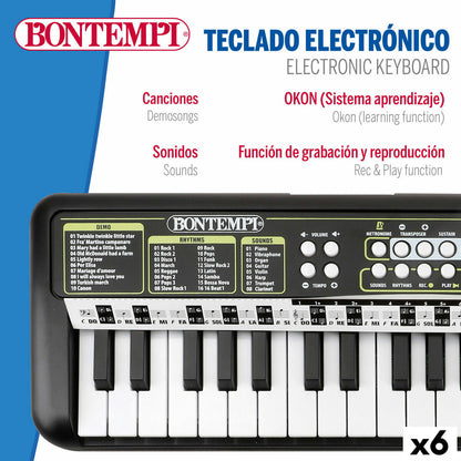 Tastatură 37 Taste Bontempi 42 x 4 x 15 cm (6 Unități) - Jucarii si jocuri, Instrumente muzicale pentru copii
