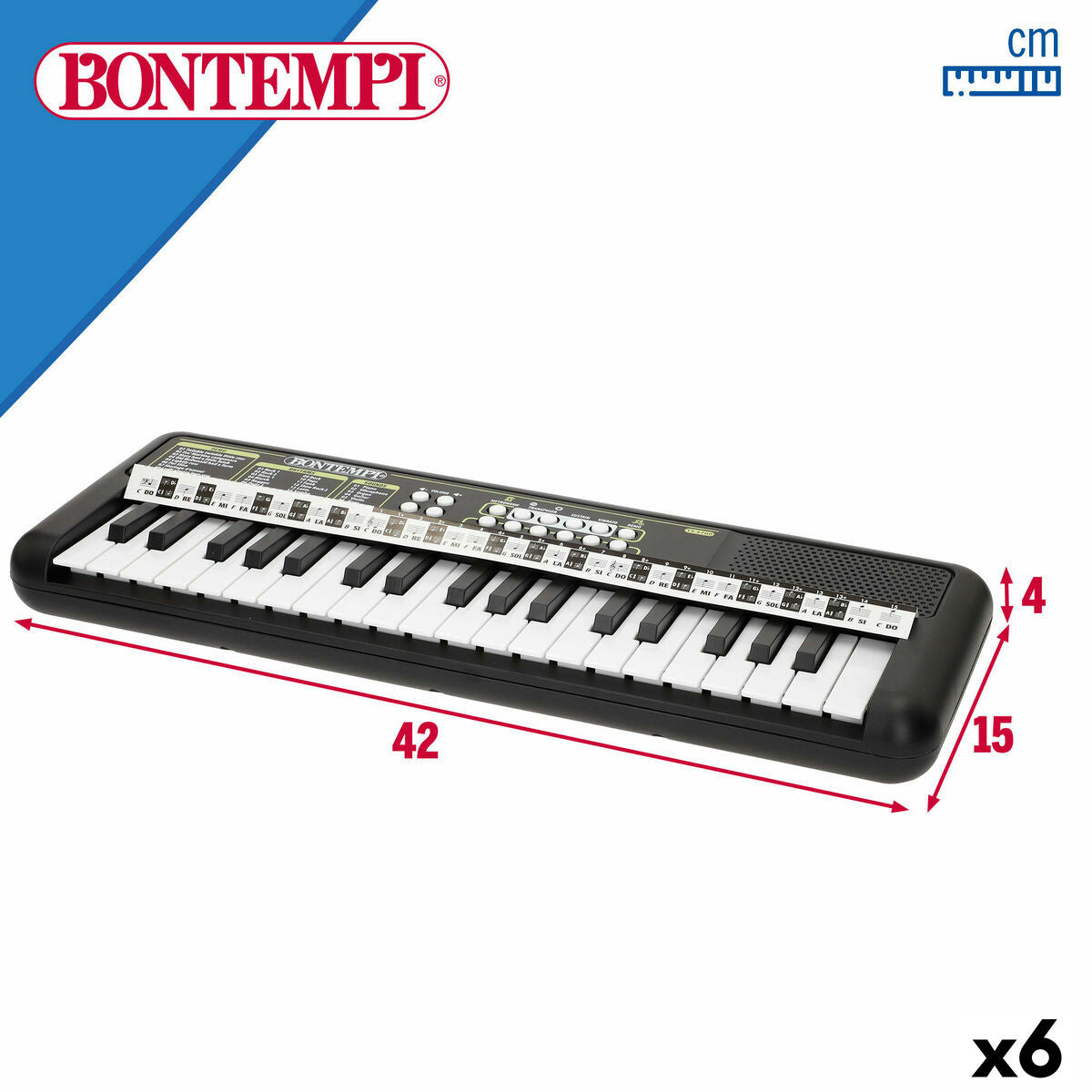 Tastatură 37 Taste Bontempi 42 x 4 x 15 cm (6 Unități) - Jucarii si jocuri, Instrumente muzicale pentru copii