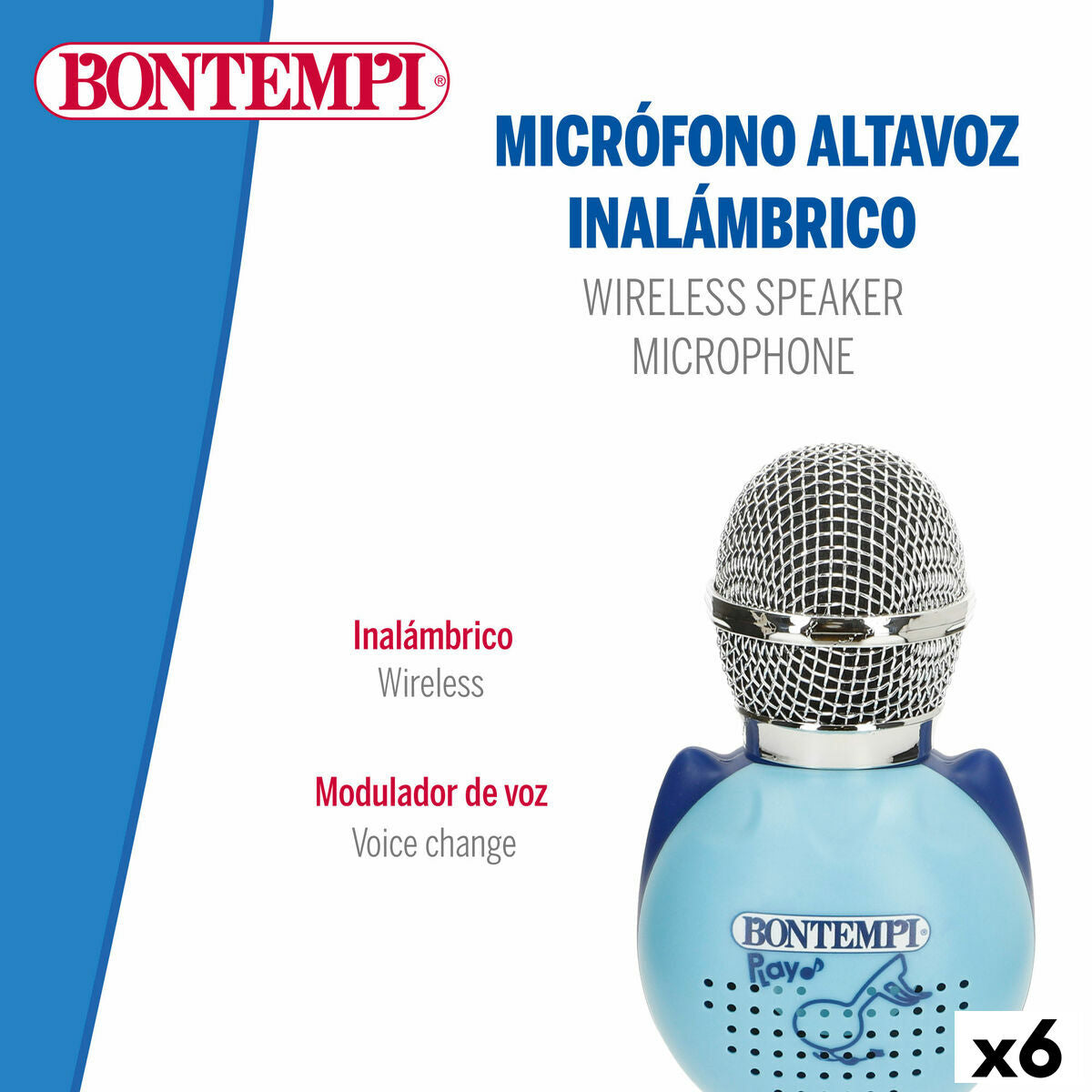 Microfon Karaoke Bontempi 6 Unități - Jucarii si jocuri, Jucării electronice