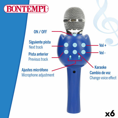 Microfon Karaoke Bontempi 6 Unități - Jucarii si jocuri, Jucării electronice