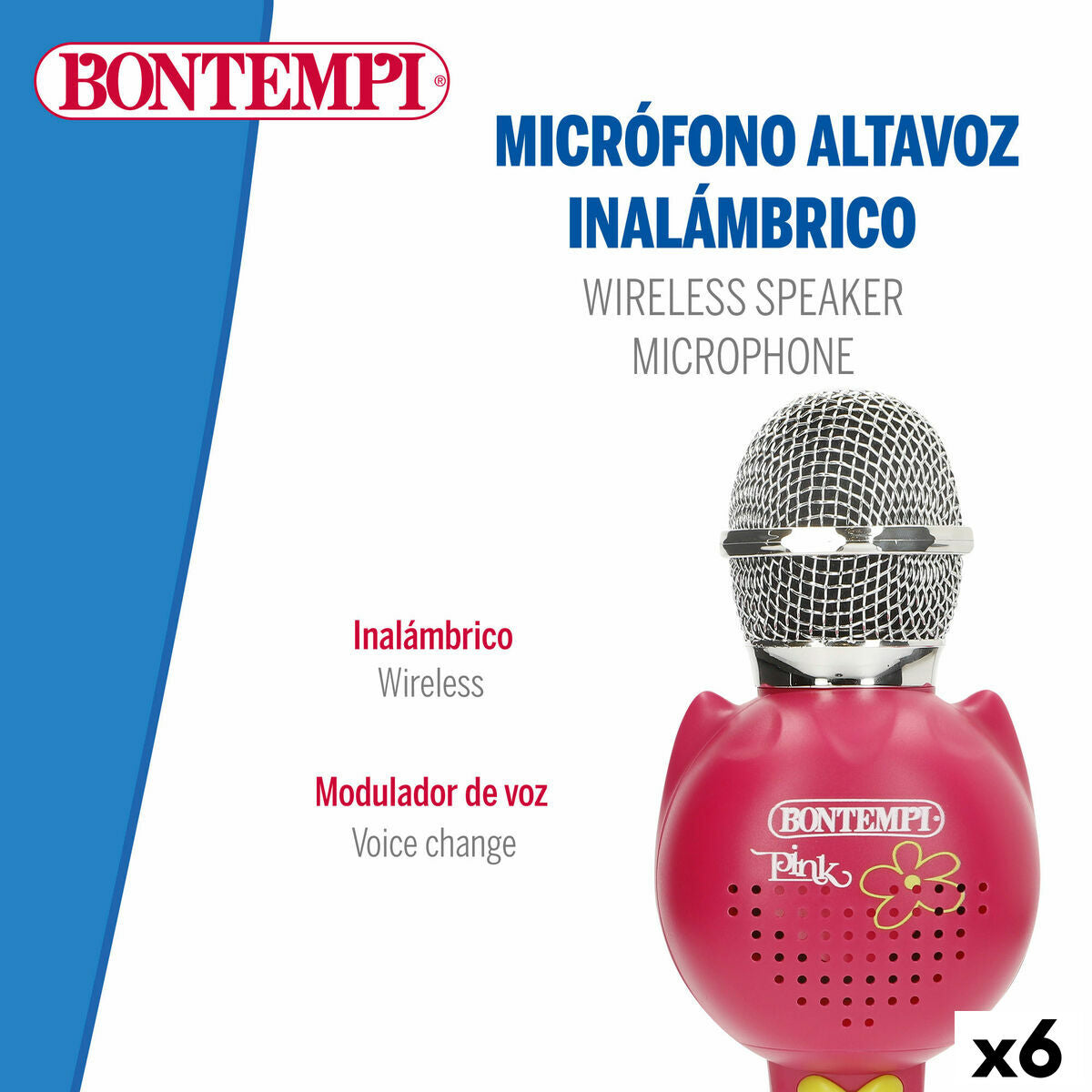 Microfon Karaoke Bontempi 6 Unități - Jucarii si jocuri, Jucării electronice