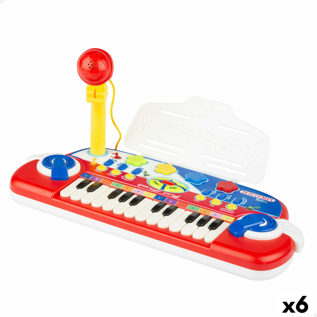 Pian Electronic Bontempi 38 x 18 x 17 cm (6 Unități) - Jucarii si jocuri, Instrumente muzicale pentru copii