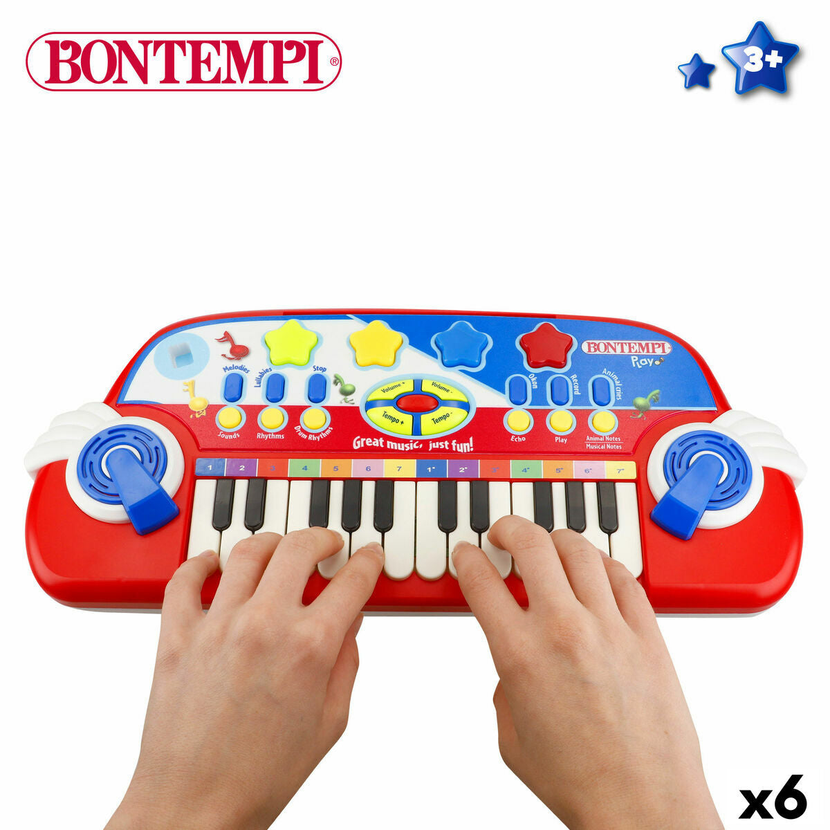 Pian Electronic Bontempi 38 x 18 x 17 cm (6 Unități) - Jucarii si jocuri, Instrumente muzicale pentru copii