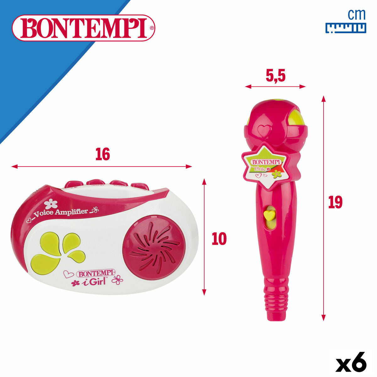 Microfon jucărie Bontempi - Jucarii si jocuri, Instrumente muzicale pentru copii