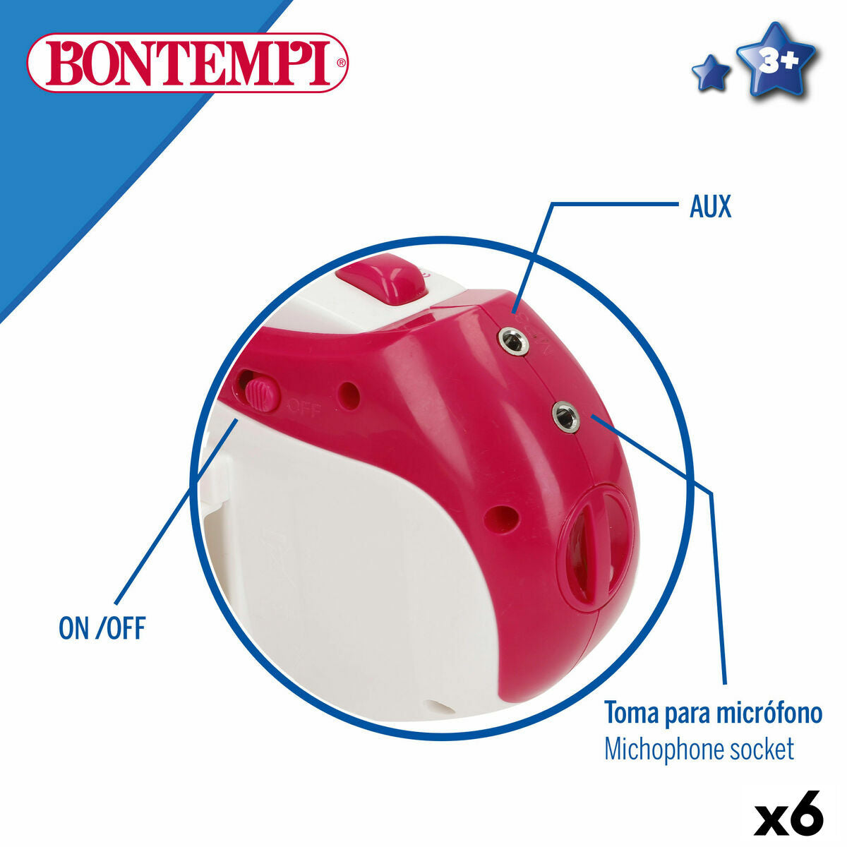 Microfon jucărie Bontempi - Jucarii si jocuri, Instrumente muzicale pentru copii