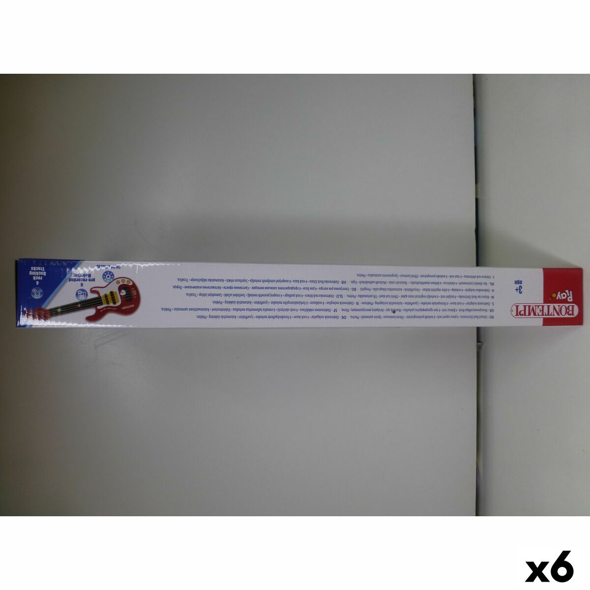 Chitară pentru Copii Bontempi Rosie 17 x 51 x 5 cm (6 Unități) - Jucarii si jocuri, Instrumente muzicale pentru copii
