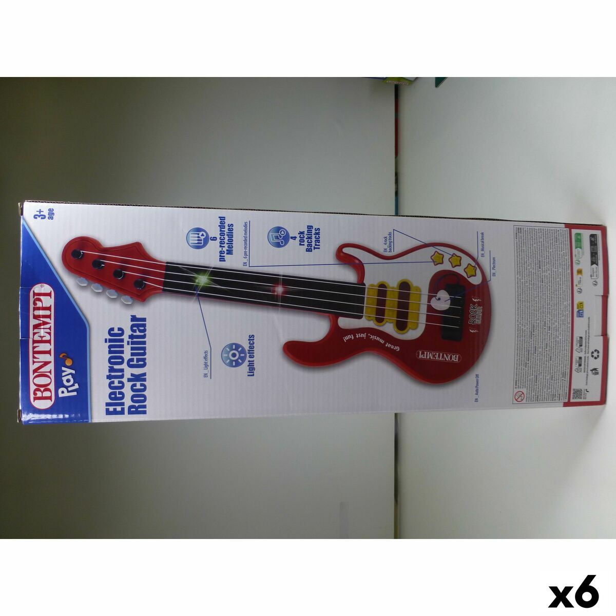 Chitară pentru Copii Bontempi 17 x 51 x 5 cm (6 Unități) - Jucarii si jocuri, Instrumente muzicale pentru copii