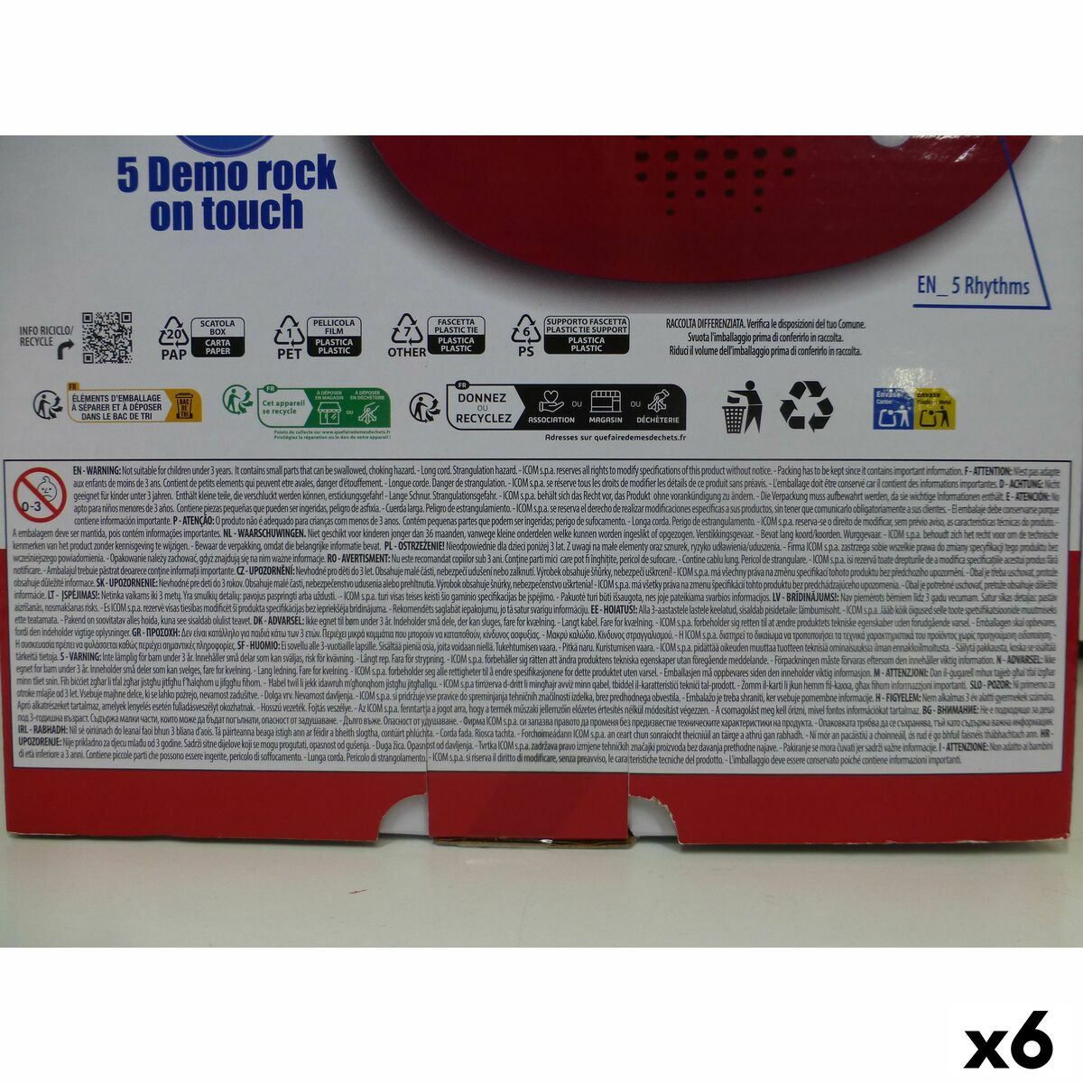 Chitară pentru Copii Bontempi Rosu-Galben 20 x 56 x 4 cm (6 Unități) - Jucarii si jocuri, Instrumente muzicale pentru copii