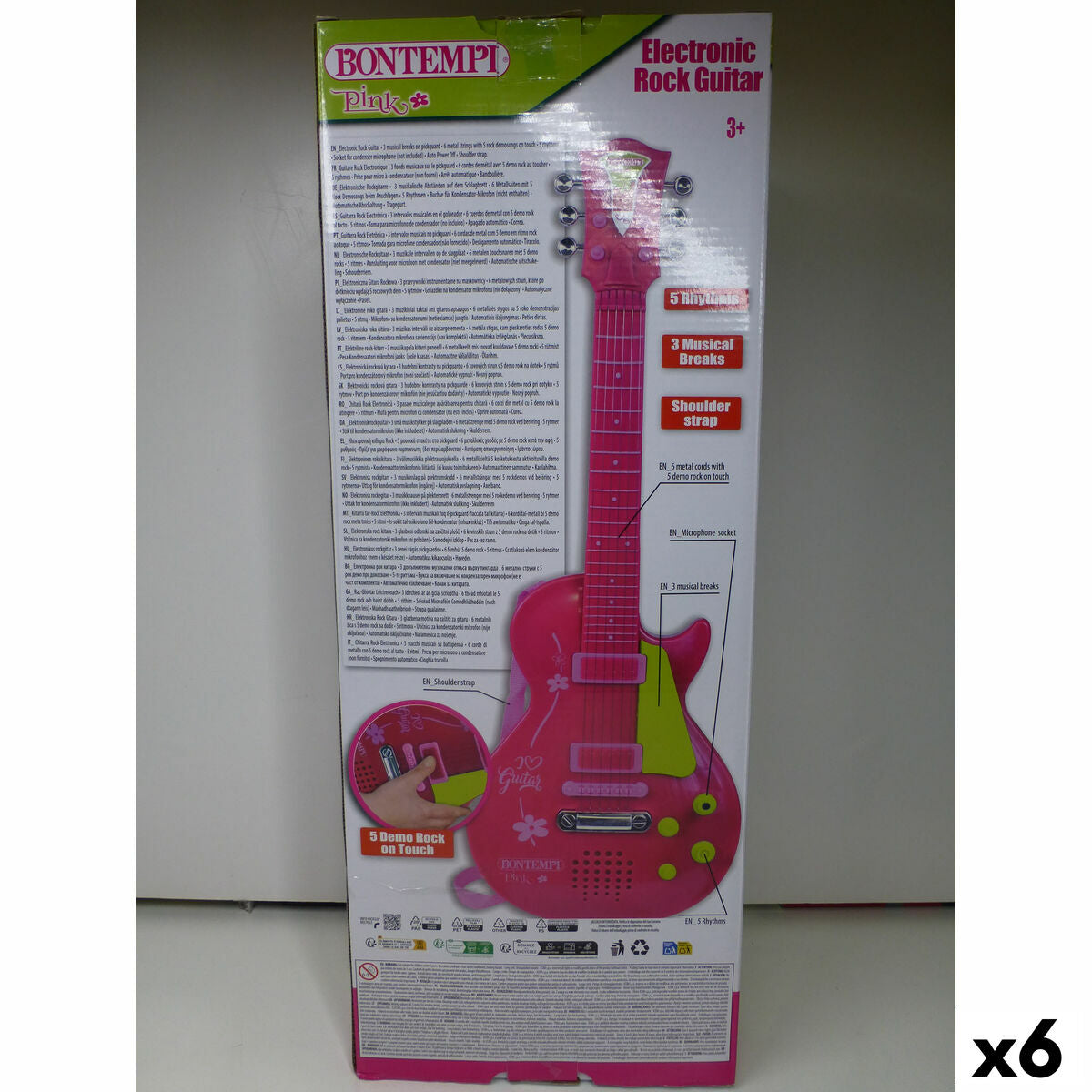 Chitară pentru Copii Bontempi 20 x 56 x 4 cm (6 Unități) - Jucarii si jocuri, Instrumente muzicale pentru copii