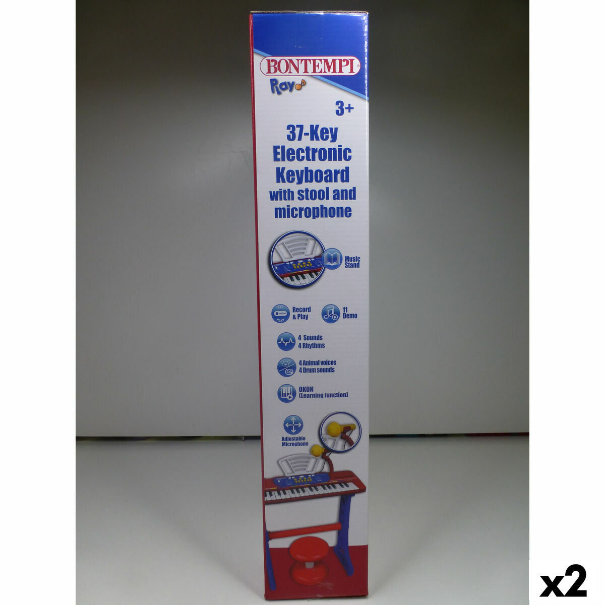 Tastatură 37 Taste Bontempi 43 x 56 x 23 cm (2 Unități) - Jucarii si jocuri, Instrumente muzicale pentru copii