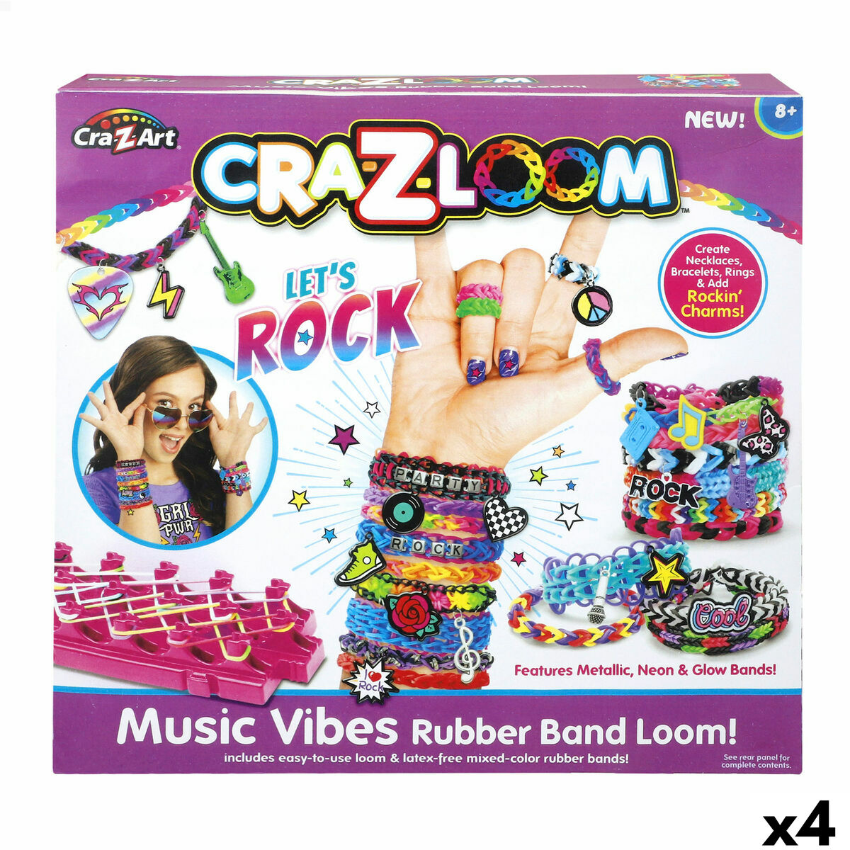 Set de Machiaj Cra-Z-Art 33 x 5 x 3 cm (4 Unități) - Jucarii si jocuri, Activități creative