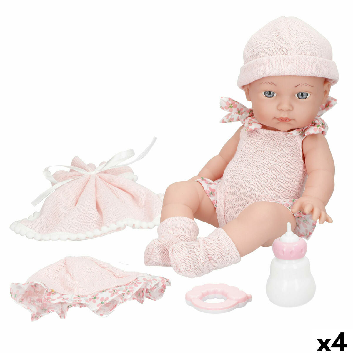 Păpușă Bebe Colorbaby 15 x 30 x 10 cm 4 Unități - Jucarii si jocuri, Păpuși și accesorii