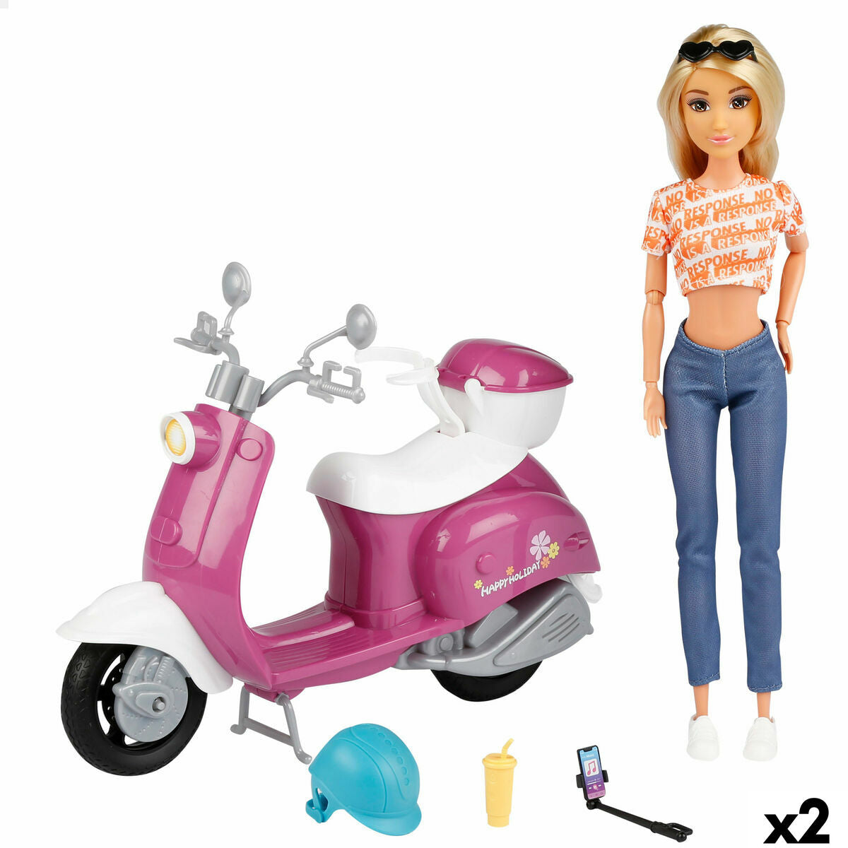 Păpușă Colorbaby 28 x 19 x 12 cm (2 Unități) - Jucarii si jocuri, Păpuși și accesorii