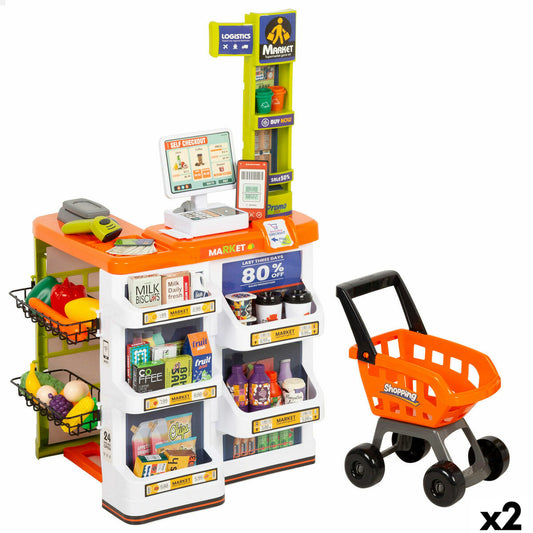 Supermarket de jucării Colorbaby 50 x 82 x 42 cm 50 Piese 2 Unități - Jucarii si jocuri, Imitații de jocuri