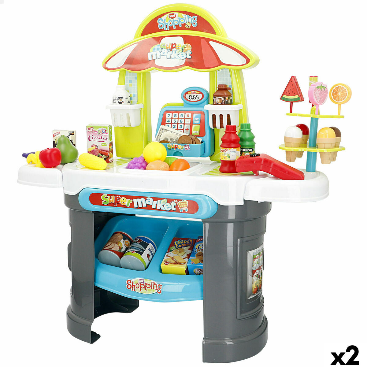 Supermarket de jucării Colorbaby 66 x 68 x 25 cm 2 Unități - Jucarii si jocuri, Imitații de jocuri