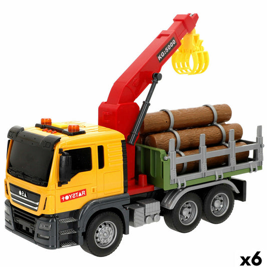 Camion cu Macara Speed & Go 26 x 13 x 10 cm (6 Unități) - Jucarii si jocuri, Vehicule