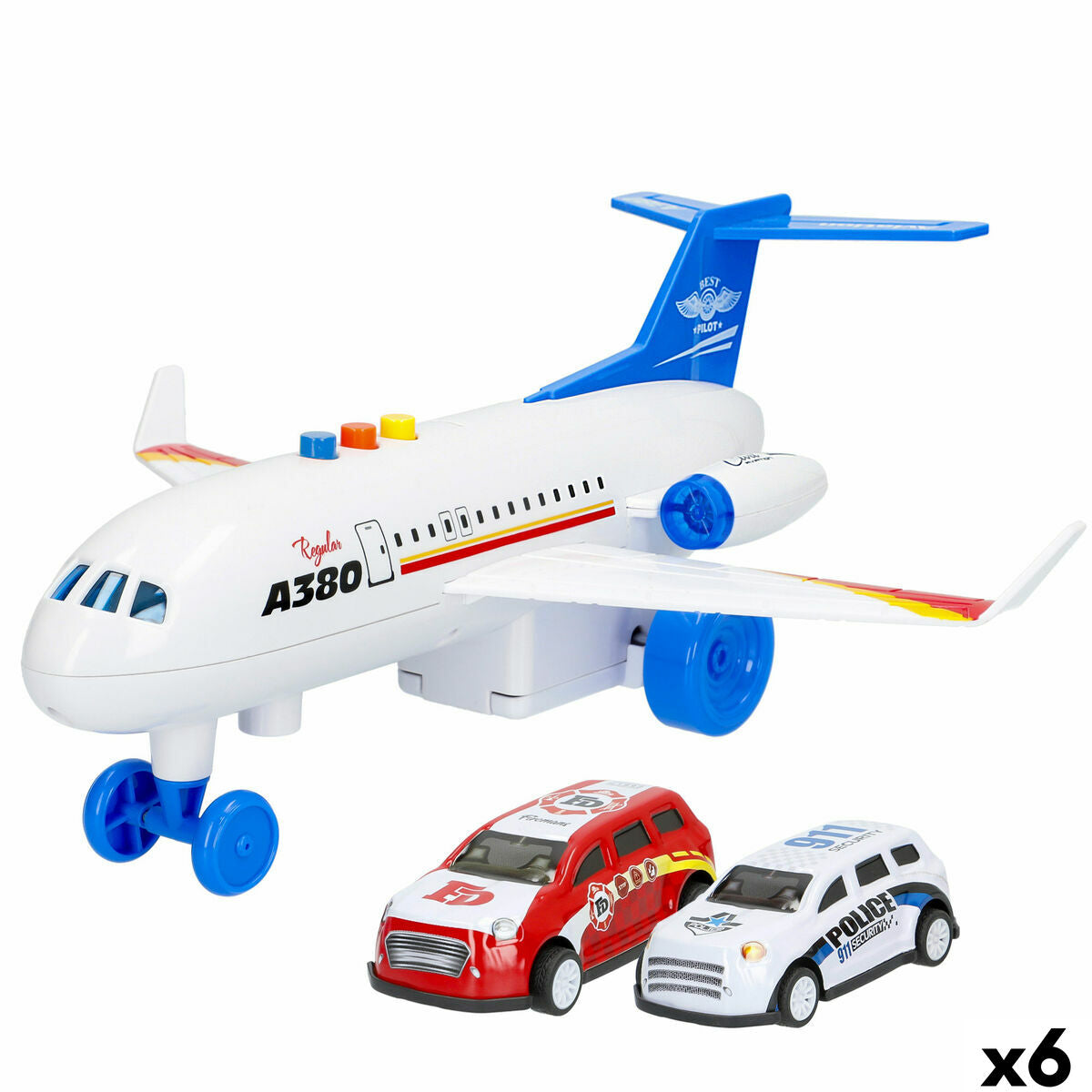 Avion 28 x 10 x 26 cm (6 Unități) - Jucarii si jocuri, Vehicule