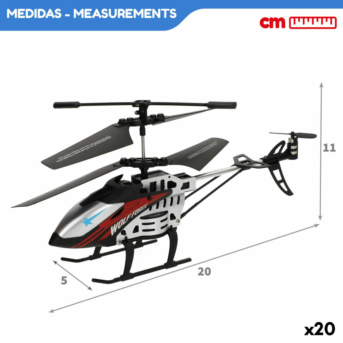 Elicopter Controlat de Radio Colorbaby (2 Unități) - Jucarii si jocuri, Vehicule