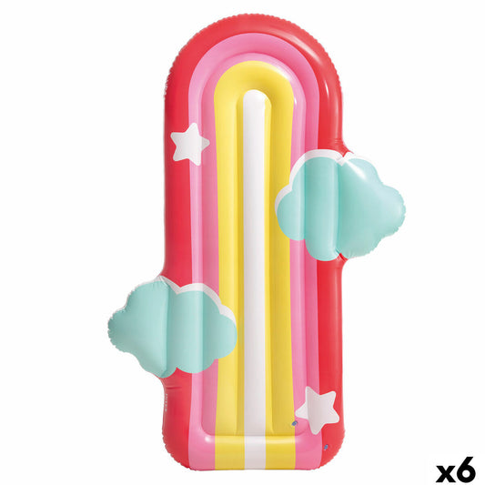 Saltea gonflabilă Intex Curcubeu 183 x 132 cm Multicolor (6 Unități) - Jucarii si jocuri, În aer liber și sport
